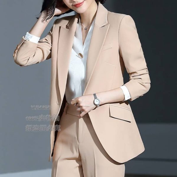 Blazer with Pants (khaki) - Image 2