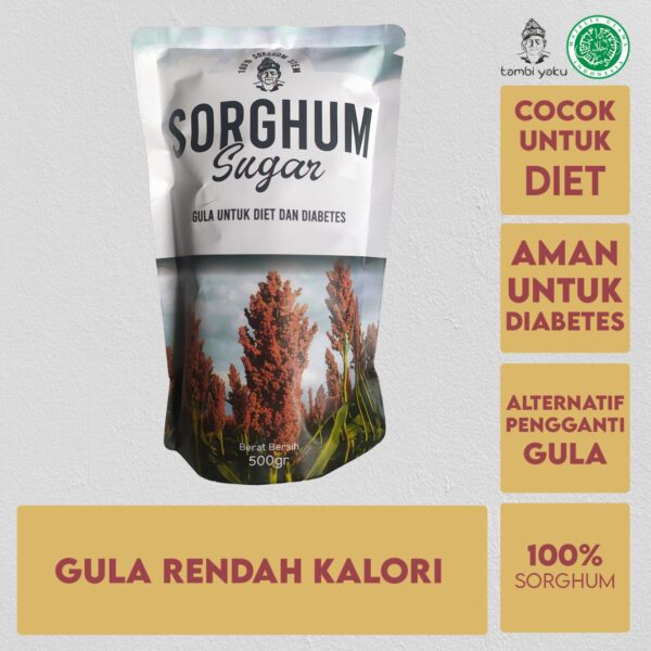 Low Calorie Sugar / Sugar Sorghum 500 gr for Diet and Diabetes