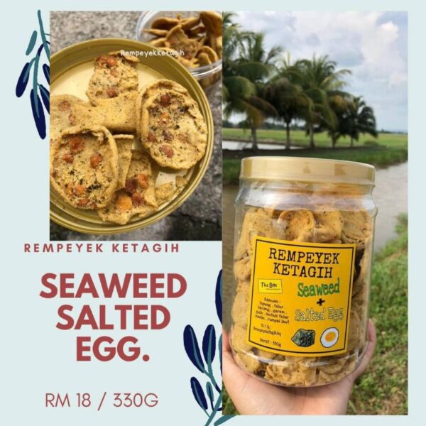 Rempeyek Ketagih Seaweed Salted Egg - Image 2