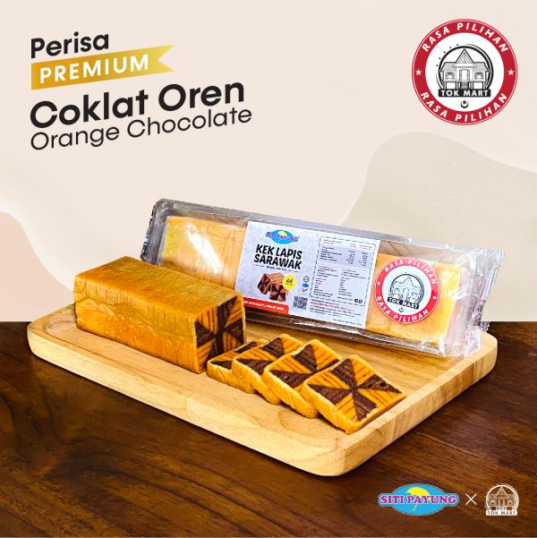 KEK ROLL ORANGE CHOCOLATE / OREN COKLAT ORIGINAL SITI PAYUNG 350g