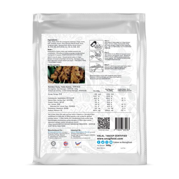 PENANG SATAY PASTE 500G - Image 2