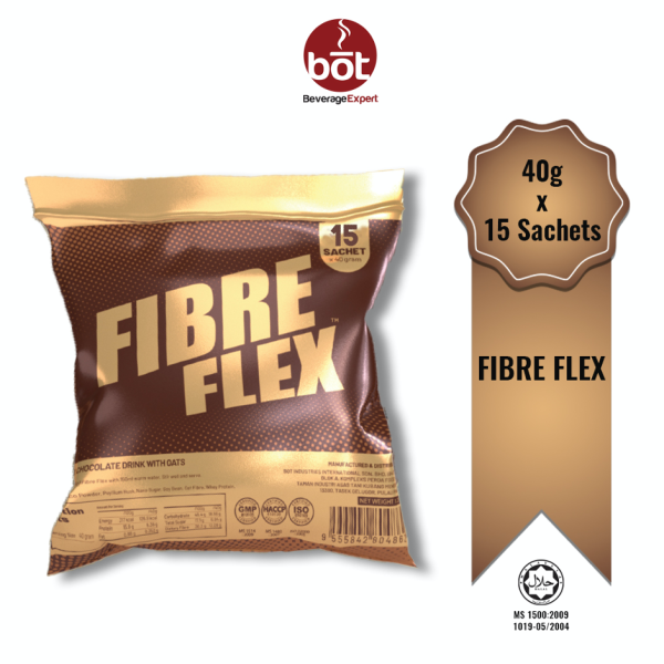 FIBRE FLEX MINUMAN CAMPURAN COKLAT DENGAN OAT