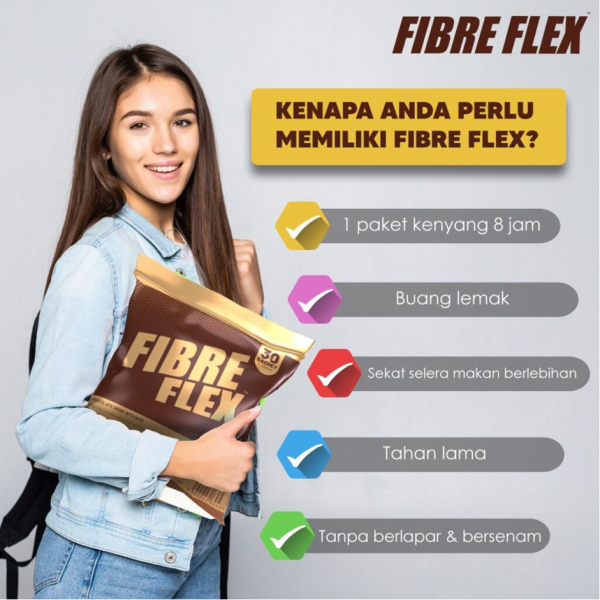 FIBRE FLEX MINUMAN CAMPURAN COKLAT DENGAN OAT - Image 2