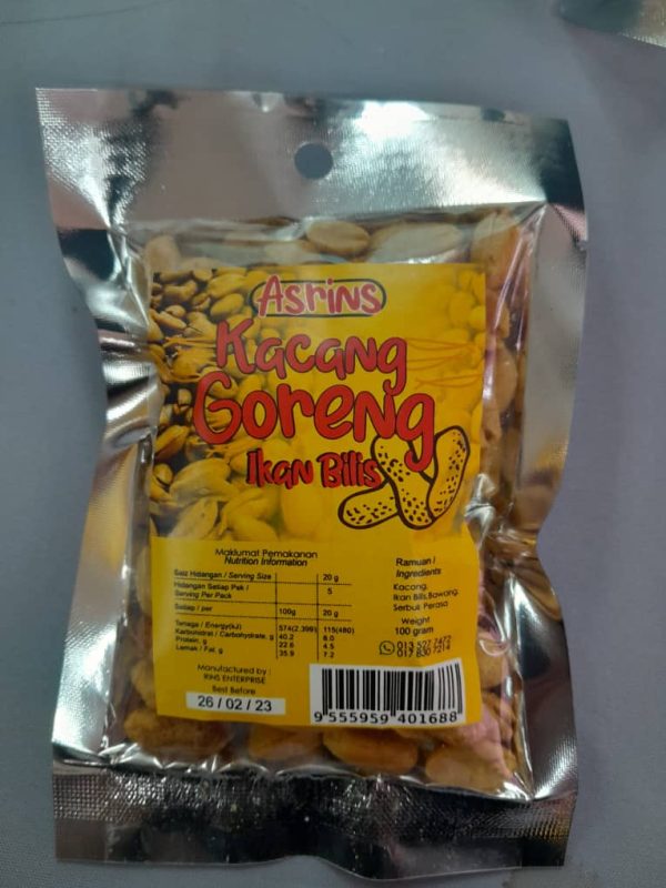 Asrins Kacang Goreng ikan bilis