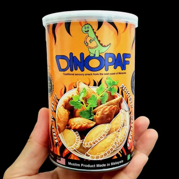 Karipap Mini Serunding Ikan (Ready to eat Mini Curry Puff Snack) - Dinopaf (100g)